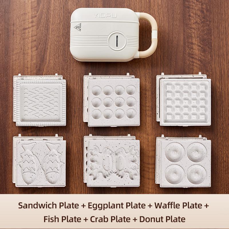 Электрическая сэндвичница Многофункциональная вафельница Тостер Пекарня Машина для завтрака Такояки Блины Пончики Сэндвичера 220 В