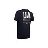 Under Armour Футболка для тренировок с принтом букв и логотипа, дышащая, мужская, черная 1352043-001