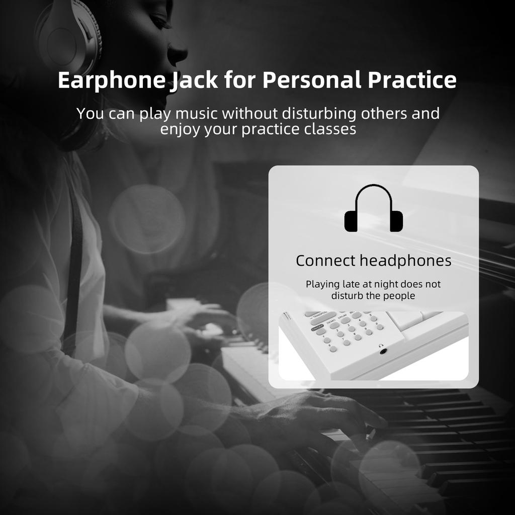 61-Key Foldable Electronic Piano Multifunctional Electronic Piano Keyboard with LED Display