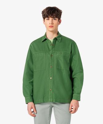 LACOSTE Мужская рубашка Ch9445-56G 02M, японский крой, свободная посадка, нагрудный карман