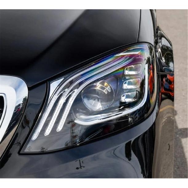 For Mercedes-Benz W222 S320 S350 S450 S500 2018 2019 Headlamp Cover Car Headlight Lens Glass Replacement Lights Auto Shell