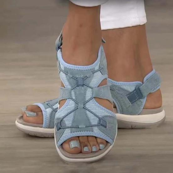 1 пара удобных женских сандалий, удобные летние сандалии для отдыха, пляжа и отдыха с низким верхом