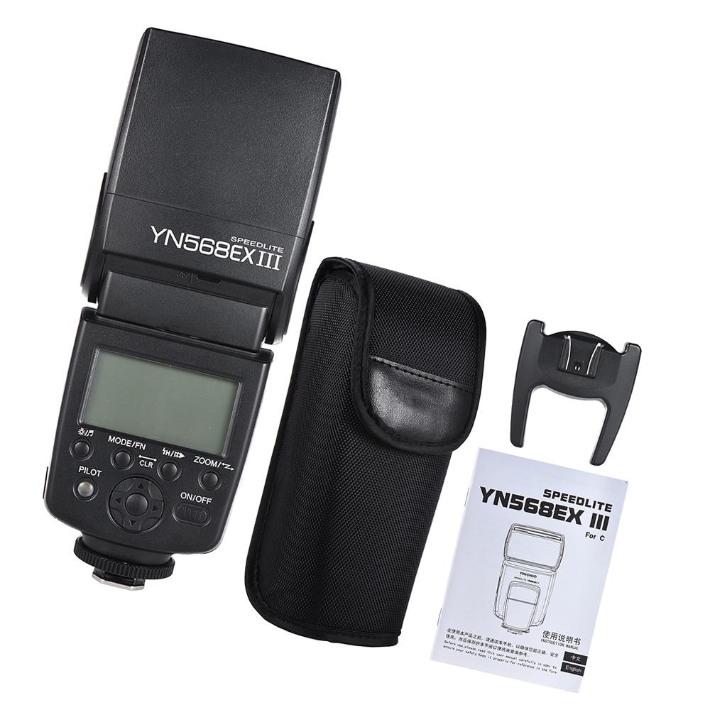 YN568EX III Беспроводная TTL Ведущая Ведомая Вспышка Спидлайт GN58 1 8000с Высокоскоростная Синхронизация Поддерживает Обновление Прошивки через USB