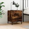 VidaXL Bedside Table Smoked Oak 40x35x47.5 Cm Engineered Wood 827318