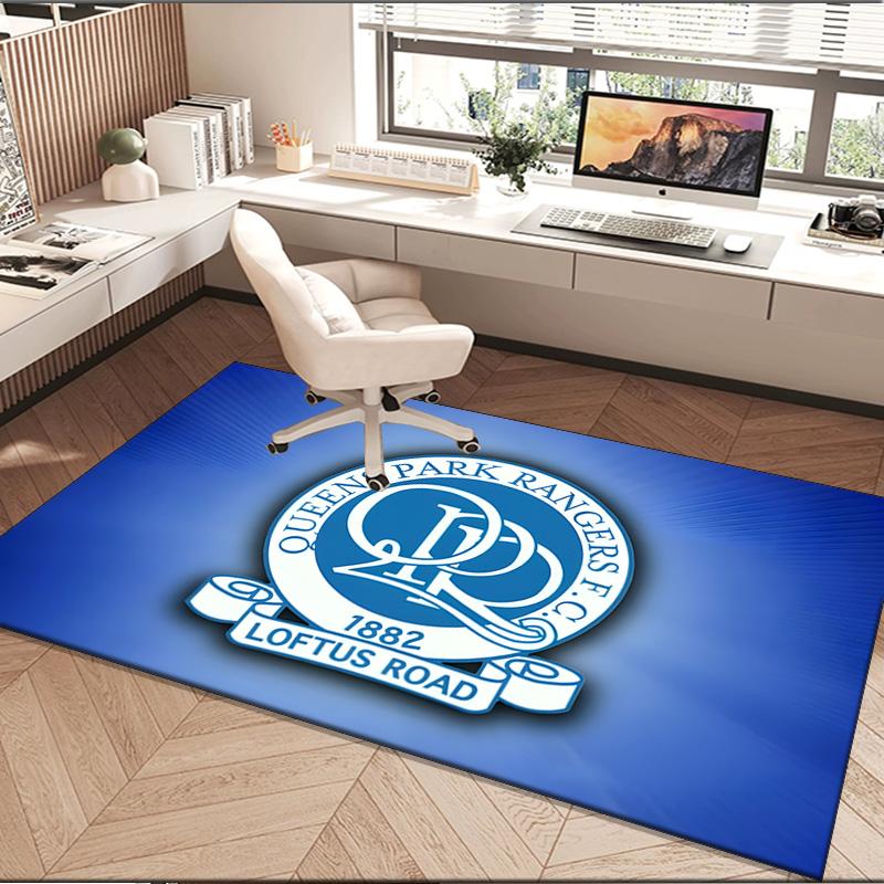1PC rug Queens Rangers Football Carpet, Chair Rug,Area Rug for Office Bedroom living rooms bedroom, Doormat decor Christmas fan gifts