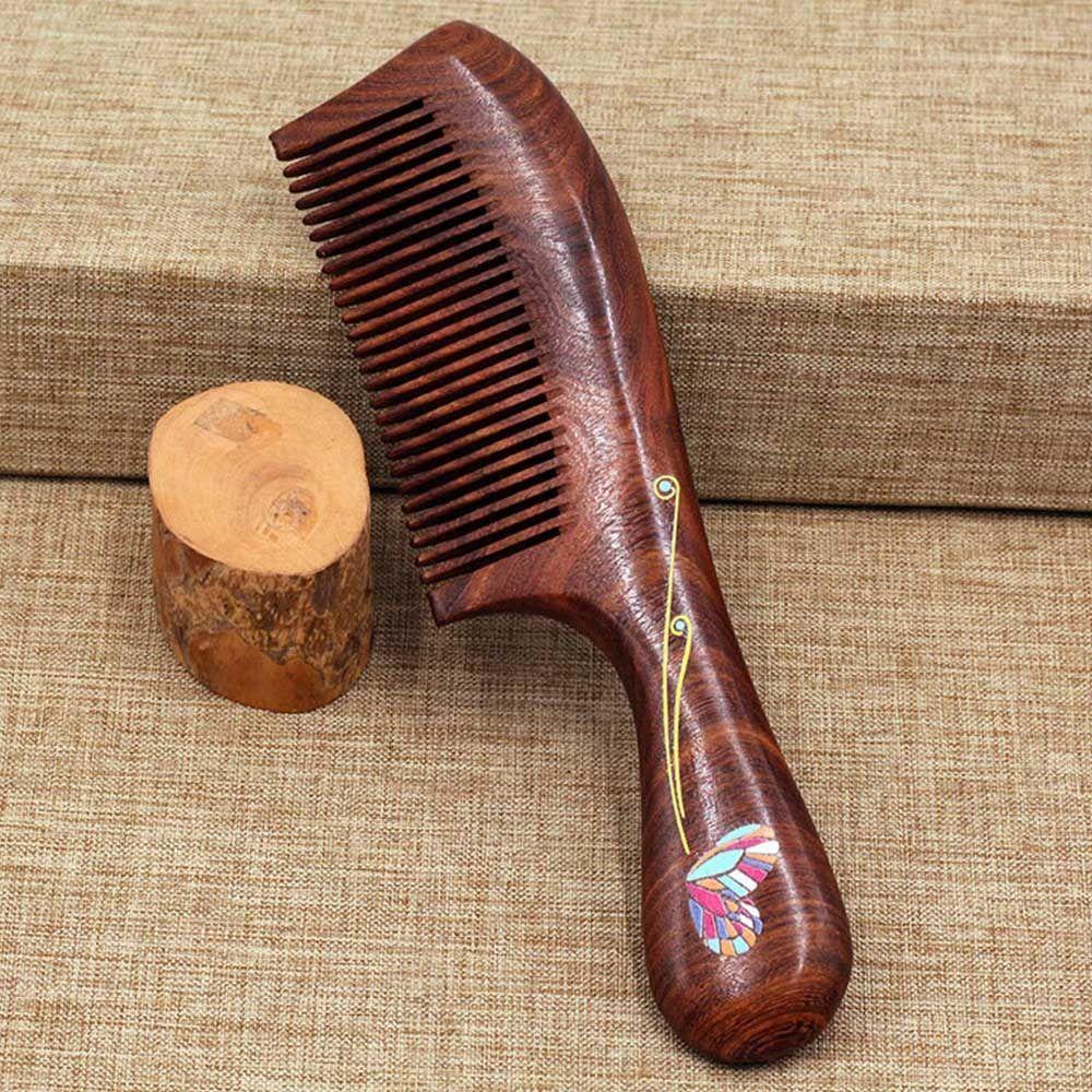 Массаж головы, расческа для волос, нежная расческа из сандалового дерева, расческа для бороды, инструмент для ухода за волосами, аксессуары для красоты