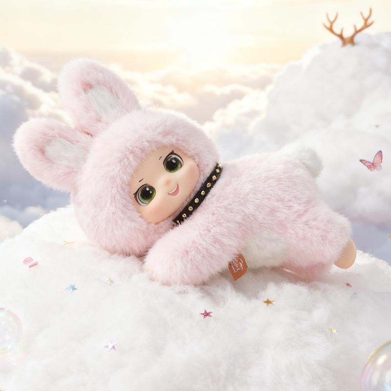 Милая Плюшевая Игрушка Случайный Рисунок Животное Кролик Полосатый Кот Винилово-Плюшевые Игрушки Гигантская Панда Лежащая Поза Животное Подарки на День Рождения Рождество