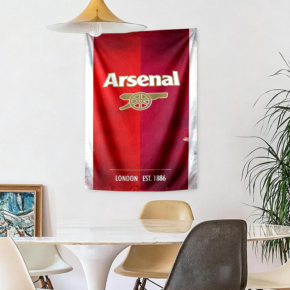 Arsenal Wall Tapestry Psychedelic Art Perfect for Living Room Balcony Studio Wall Four Seasons Hand Painted Style Perfect Gift for Dorm Roommate
