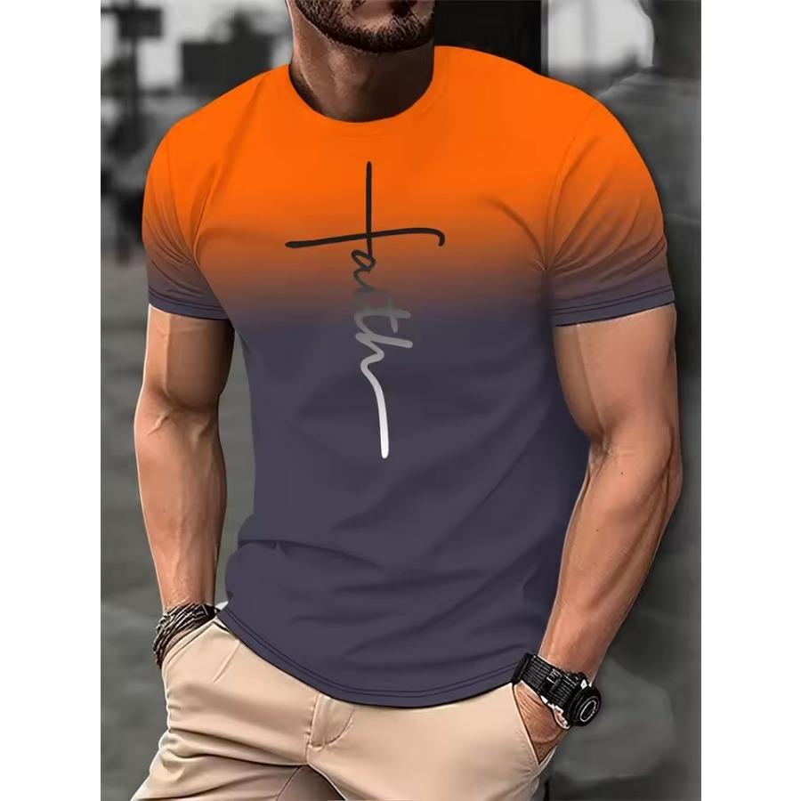 Мужская повседневная футболка с разноцветным принтом Футболка King Fitness Shirt Oversize Топы с коротким рукавом для мальчиков Винтажные мужские футболки