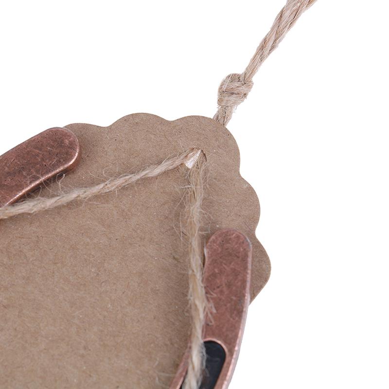 Металлическая подкова, свадебные подарки, сувениры, центральные элементы стола, бирка из крафт-бумаги