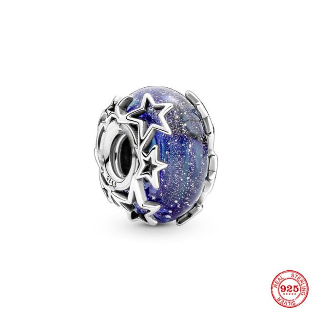 925 серебряных модных очаровательных бусин для оригинального браслета DIY ювелирных изделий