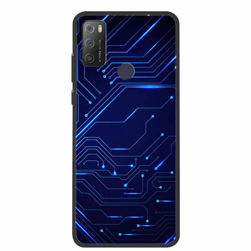 Для Alcatel 1S 2021 чехол роскошный силиконовый мягкий чехол из ТПУ для телефона Alcatel 1S 2020 противоударный милый бампер из ТПУ Fundas Coque
