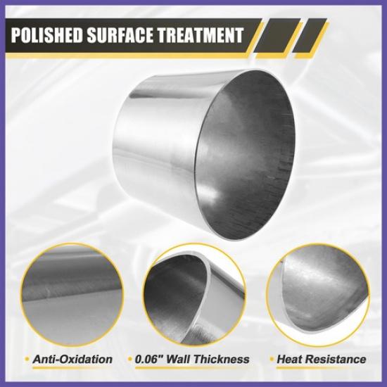 Car Mandrel Exhaust Bend Elbow Pipe 304 Stainless Steel for Car 4" OD to 5" OD