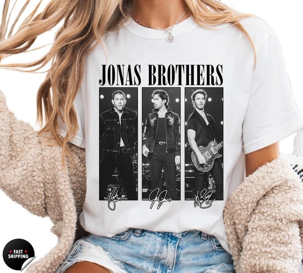 Футболка Jonas Bros 20-й юбилейный тур 2025, Винтажная футболка Jonas Brothers Тур Унисекс