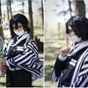 Аниме Demon Slayer Kimetsu No Yaiba Iguro Obanai Haori кимоно косплей костюм парик змея реквизит белый костюм на Хэллоуин