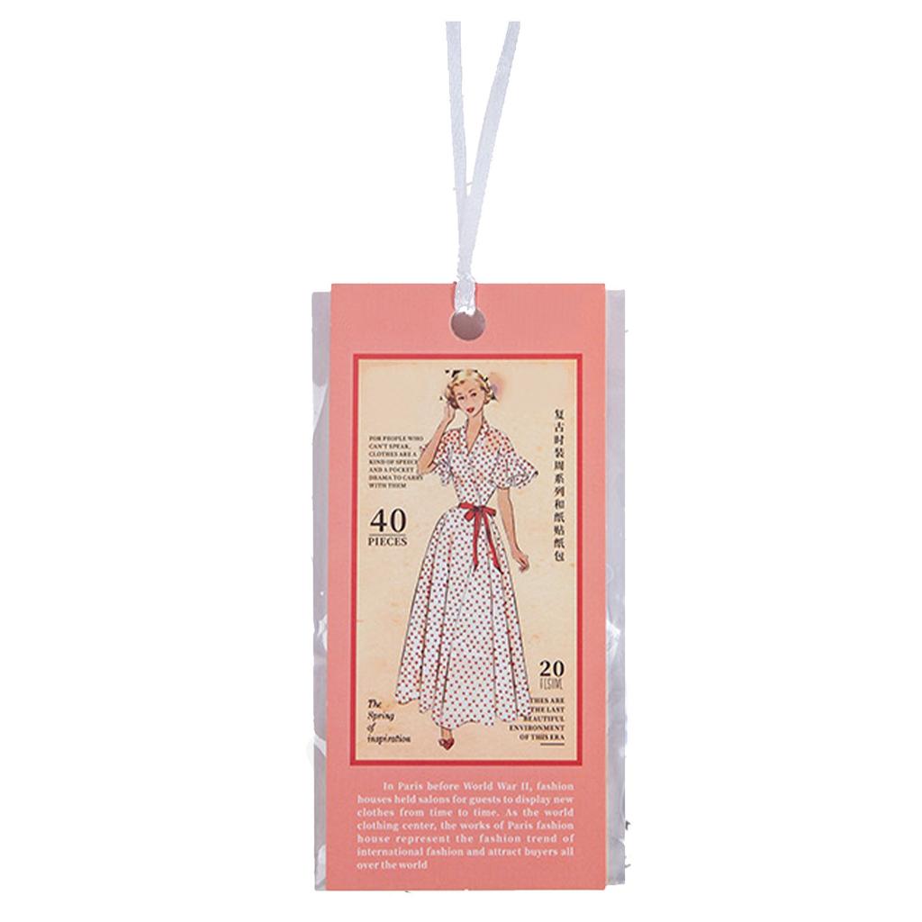 Винтажные женские наклейки, декоративные ретро-эстетичные наклейки для альбома, альбома, дневника