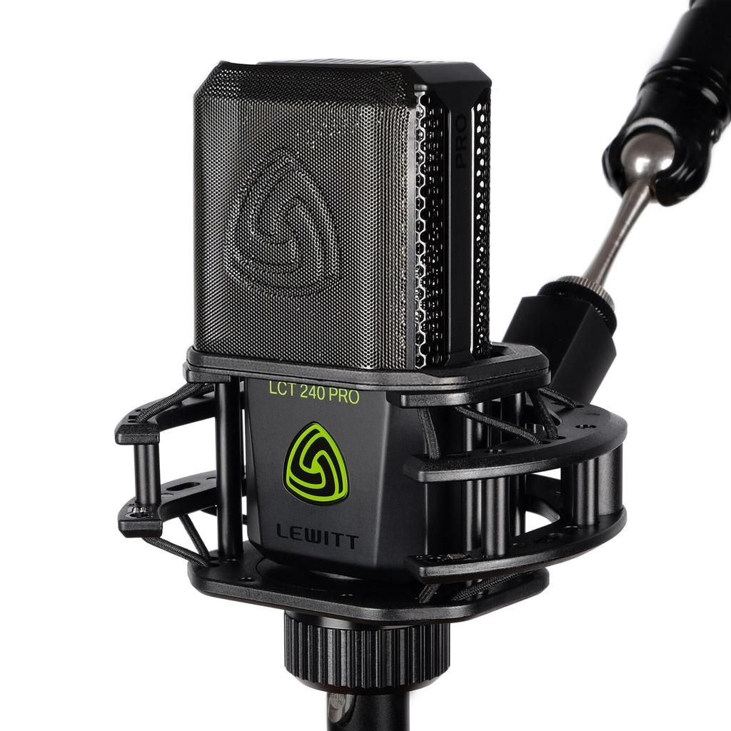 LCT 240Pro Vocal Set Black Condenser Microphone Large Diaphragm Unidirectional Vocal Instrument Recording Distribution Pop Filter Included