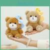 Cute Adorable Bow Knot Teddy Bear Plush Keychain Soft Short Plush Pendant
