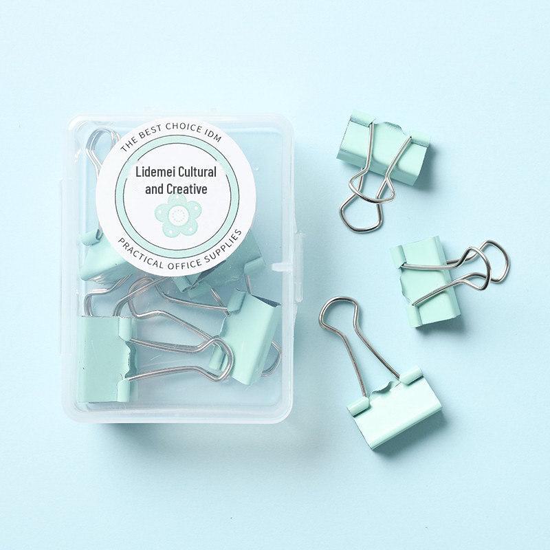 Lidemei Macaron цветные металлические длинные зажимы для офисных принадлежностей