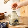 Ретро керамическая бутылка для масла Кухонные принадлежности для приготовления пищи Соевый соус Уксус Жидкость Приправа Контейнер Большая емкость Керамическая бутылка для масла