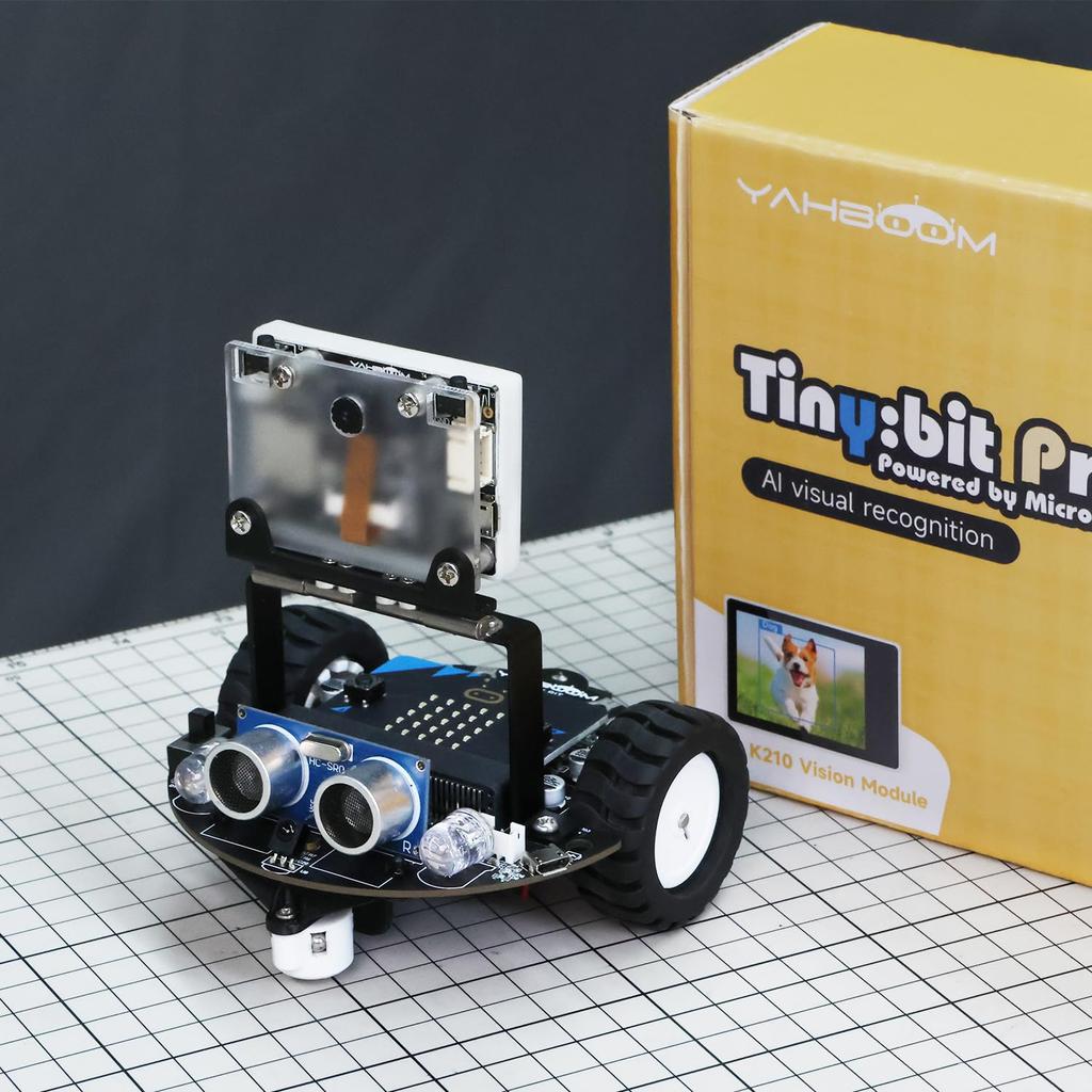 Yahboom Microbit Robot Графическое программирование Makecode STEM Образовательный ИИ Визуальное распознавание Робот Ультразвуковое инфракрасное распознавание Tinybit Pro
