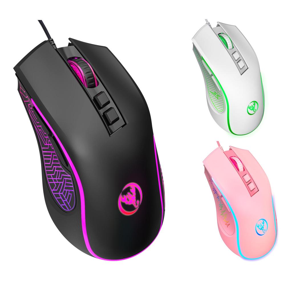 Colorful Luminous Wired Gaming Mouse: X100 Adjustable 3600 DPI