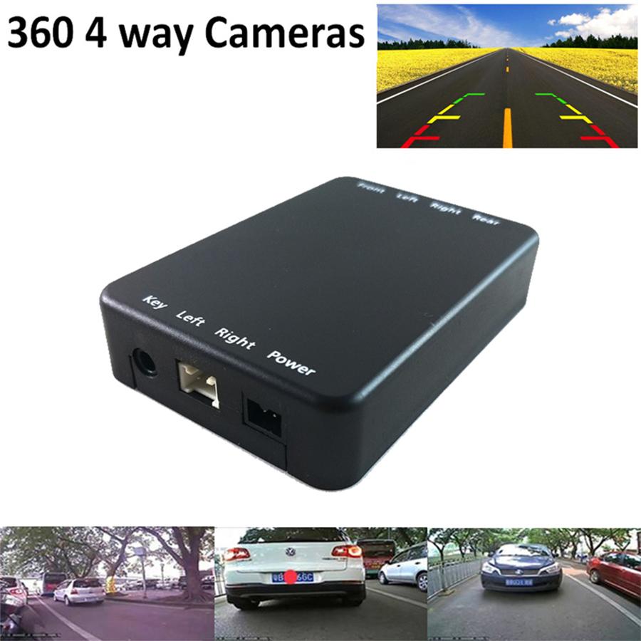 Parking System Switch Combiner Channel Converter Box 4 Way Camera Drive System