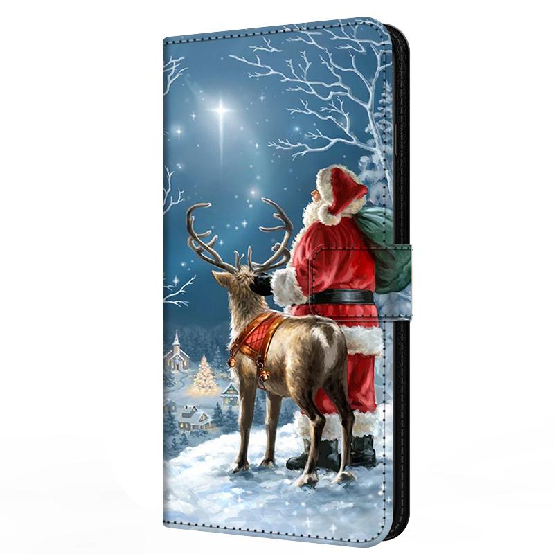 Cover For Vivo Y500 Pro Flip Stand Book Leather Case Full Protective Phone Funda Y 500 Pro 5G Christmas Magnetic Wallet Bumper