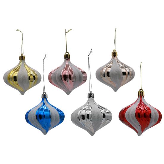 Елочные шары Прочные спиральные линии Устойчивые к разрыву рождественские шары Украшения Праздничные шары специальной формы Подвески Елочные шары