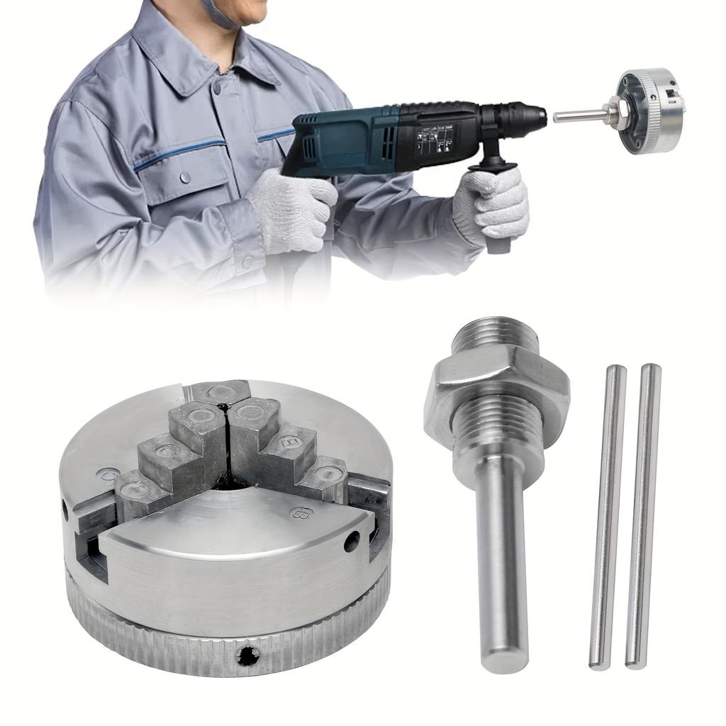 1 комплект Z011 3-кулачковый токарный патрон, мини-токарный патрон с шатуном и короткими кулачками, самоцентрирующийся патрон для токарной обработки дерева, принадлежность для силового токарного станка