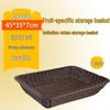 Прямоугольная плетеная корзина для хранения из искусственного ротанга Homeglen