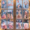 9 Sheets/Set Christmas Window Cling Removable Waterproof PVC Winter Merry Christmas Static Glass Sticker Holiday Party Decoration Decal