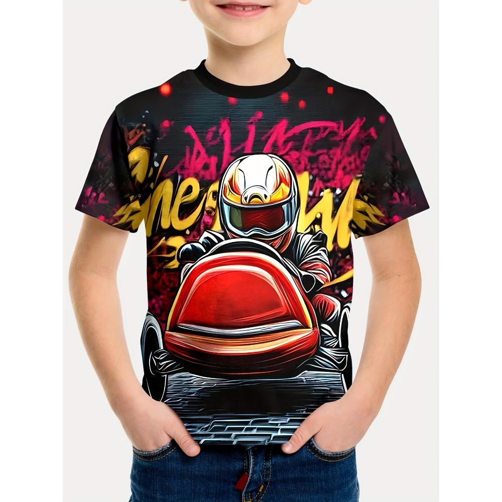 Fashion Kids T-Shirt Dinosaur 3D Printed Tees Short Sleeve Girl's Summer Clothes O-Neck Cute Boy Child T Shirt Children Top