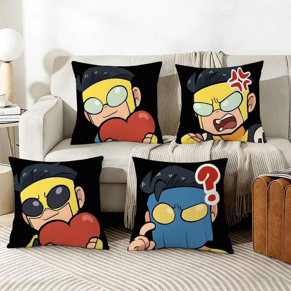 IInvincibleS CChibis Various Sizes Square Pillow Case For Car Home Bedchamber Decor
