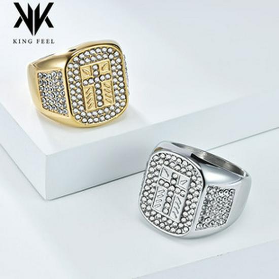 European & American Style Titanium Steel Men's Star Ring: Mystical Seven-Pointed Star Trend