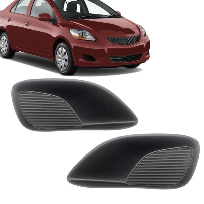 Fog Lamp Frame Cover Front Bumper Lower Closed Cellular Grid No Hole Fit For Toyota Yaris 2006 - 2008 4 Doors Car Accessories