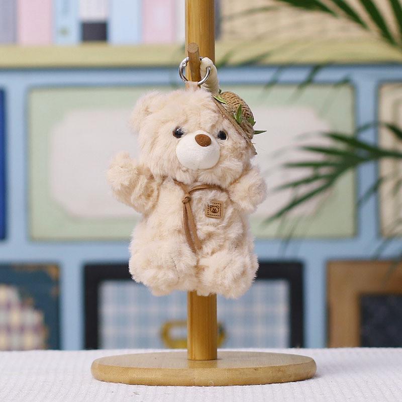 Soft Bear Plush Ornament With Short Pile Plush For Gift And Collection