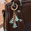 Рождественская елка Санта Клаус Брелоки Шарм для сумки для женщин Изысканная подвеска для сумки Брелок для ключей от машины Ювелирное изделие Рождественский подарок