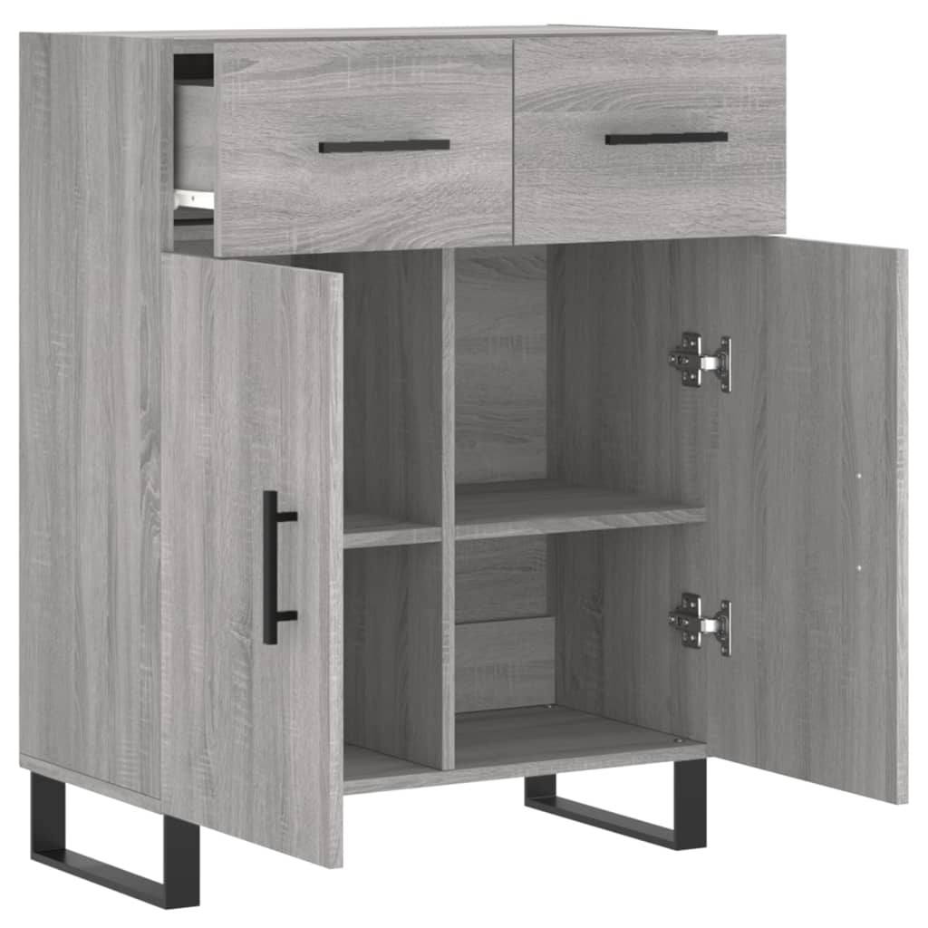 Sideboard Gray Sonoma 69.5 x 34 x 90 cm Particleboard