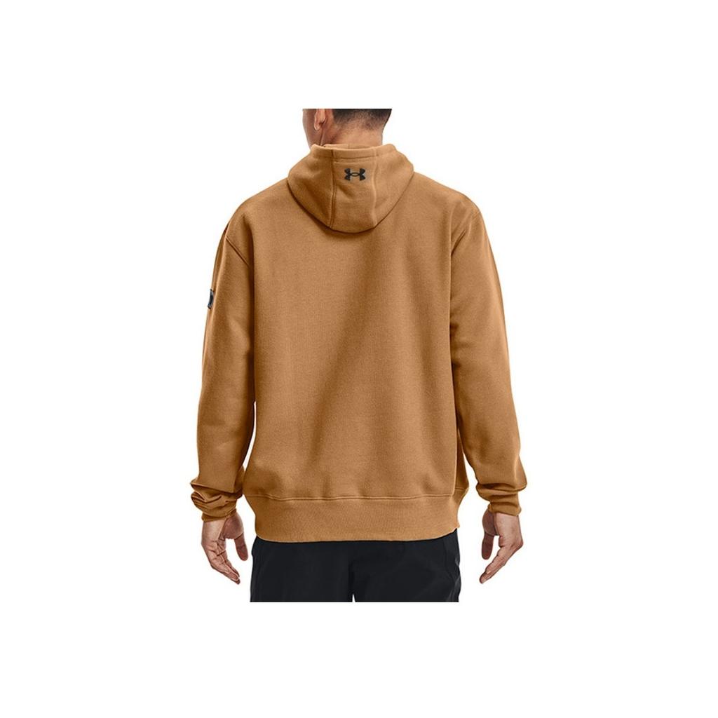 Under Armour Project Rock Johnson Series Training Спортивная флисовая толстовка с принтом Мужские топы Винтаж-коричневый 1367036-277