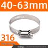 316 Stainless Steel Quick Release Hose Clamp for Pipe Fixing