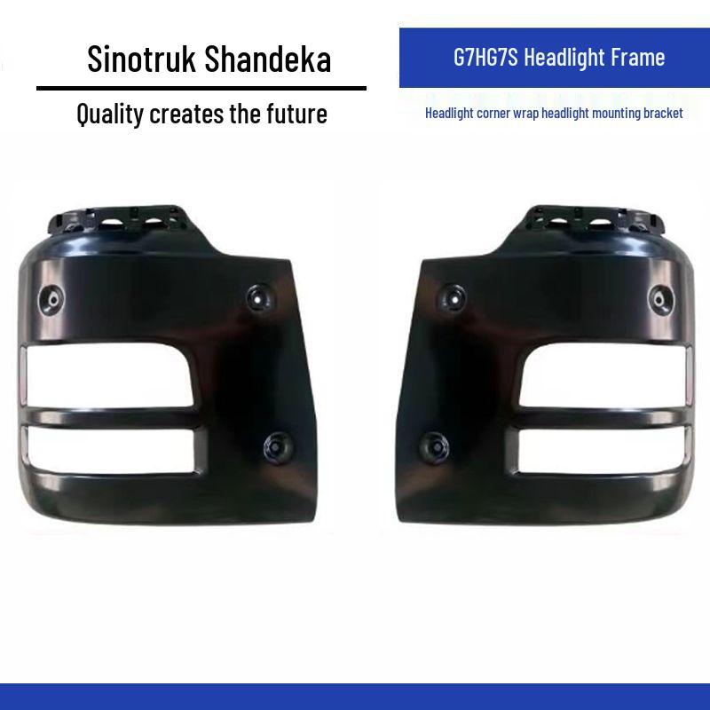 Compatible Parts for Sandeka G7H Dump Truck: Bumper Assembly, G7S Headlight Trim, C7H Corner Cover, Headlight Bracket