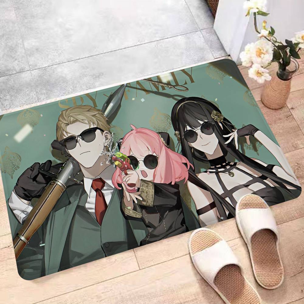 Anime Spy X Family Entrance Door Mat Nordic Style Home Doormat Bathroom-Toilet Mats Bedroom Hotel Decor Mat