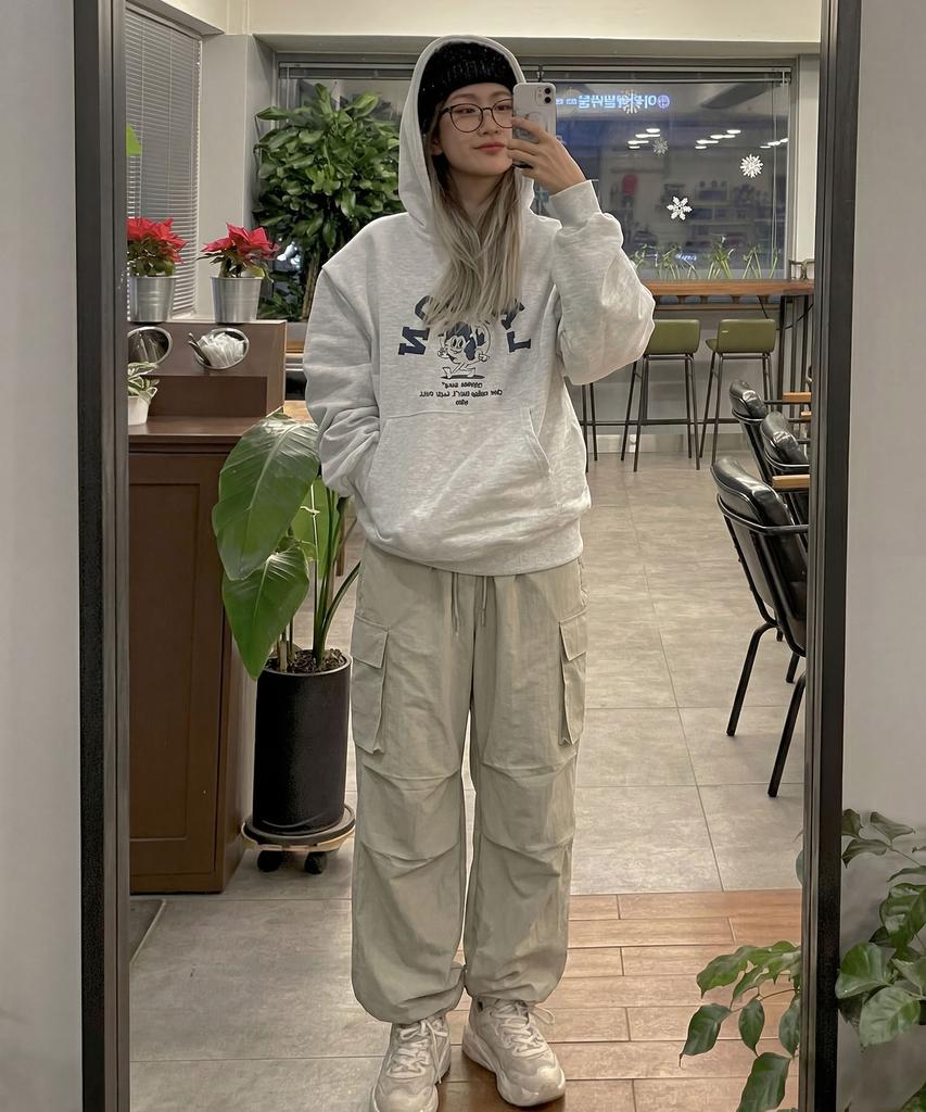 Нейлоновые парашютные брюки-карго CGP - Бежевые