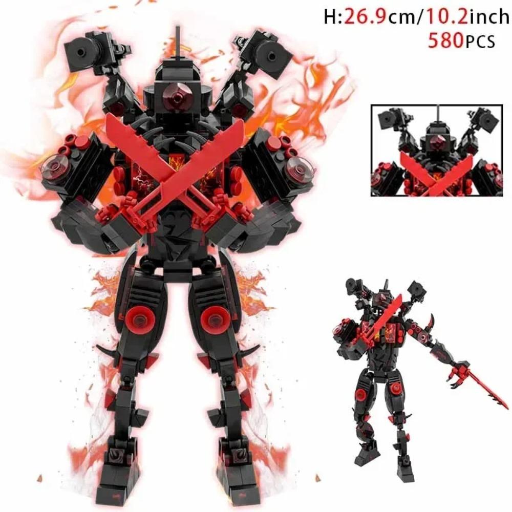 Moc Skibidi Туалет Фигурки Модель Строительные Блоки Camerman Titan Speakerman Surveillance Man TVMan Мальчики Игрушки Для Детей Подарки