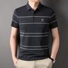 Мужская рубашка поло с короткими рукавами, новая футболка, летняя мужская одежда, повседневная спортивная рубашка с лацканами, хлопковая рубашка с короткими рукавами
