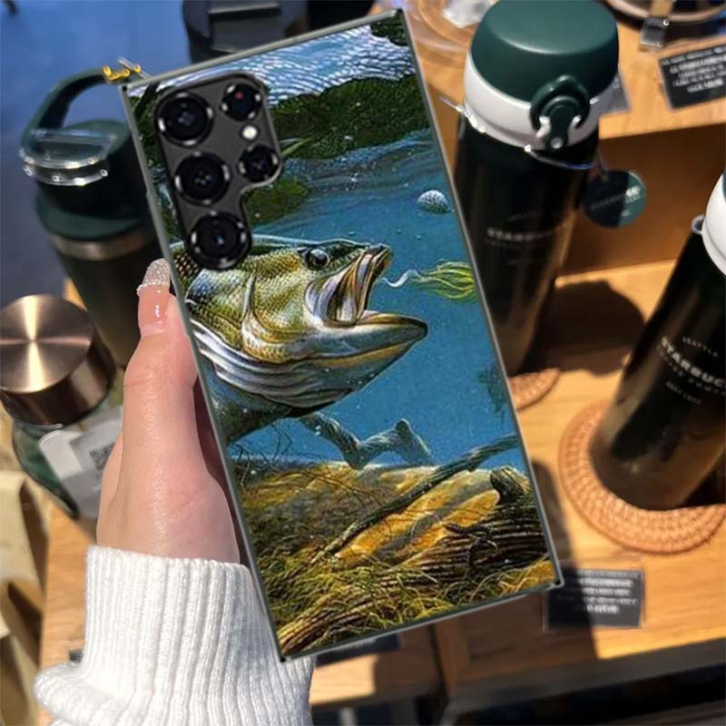 Fishing Gear Fish Cases Phone Case for Samsung Galaxy S26 Ultra S25 Edge S24 S23 FE S21 Plus S20 S22 S10 Cover TPU Capa Shell Sh