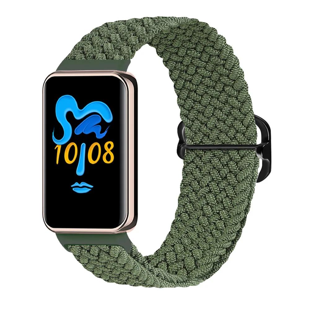 Эластичный нейлоновый ремешок Solo для браслета Honor Band 9 Женский Мужской Плетеный ремешок-петля с металлической застежкой для Honor Band 10 Correa