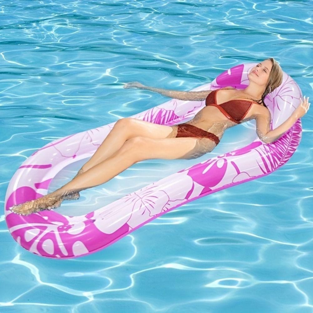 Air Mattresses Foldable Water Hammock PVC Inflatable Water Hammock Inflatable Floating Row  Adult