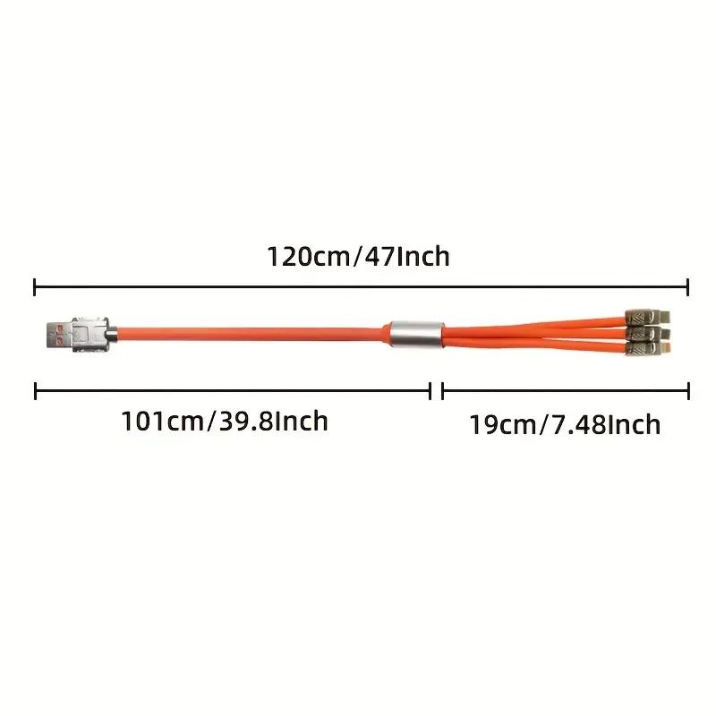 3 в 1 шнур быстрой зарядки USB Type C/интерфейс для Apple Micro USB кабель 120 Вт для Iphone Xiaomi Samsung Huawei Redmi зарядное устройство кабель для быстрой зарядки